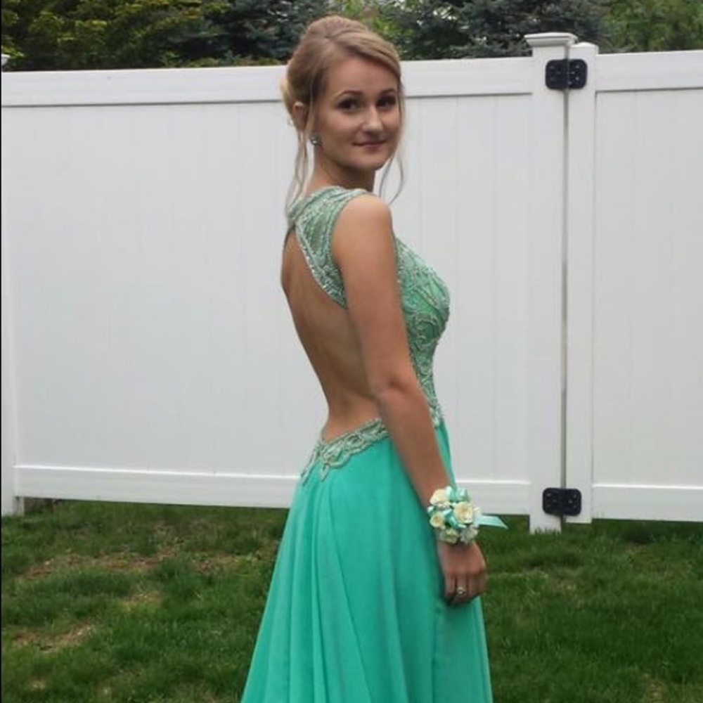 Teal Prom Dress
